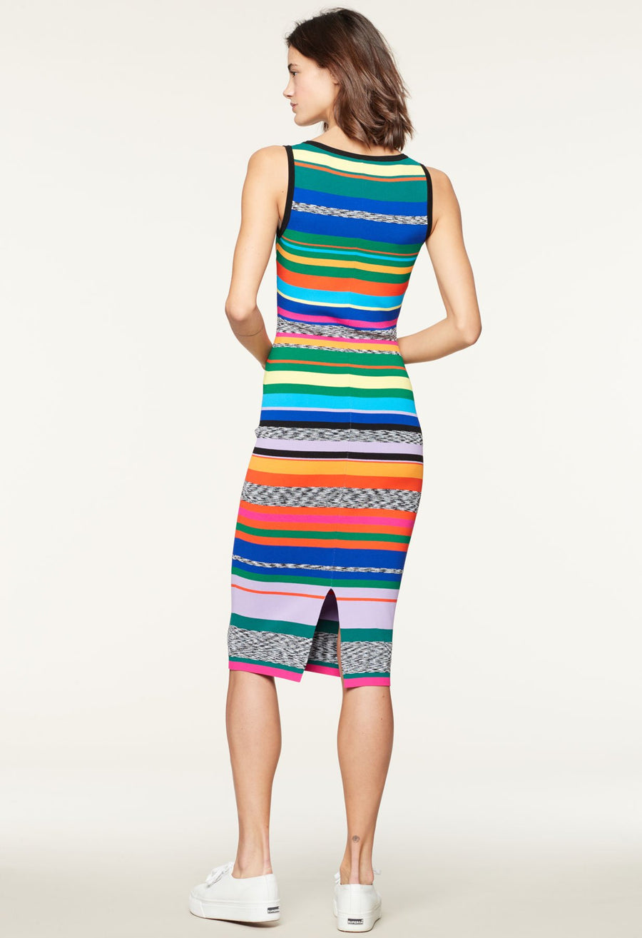 Spacedye Rainbow Stripe Dress