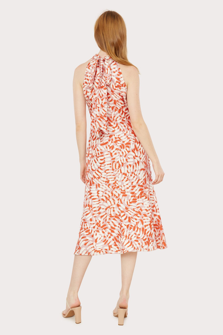 Brushstroke Silk Twill Adrian Dress